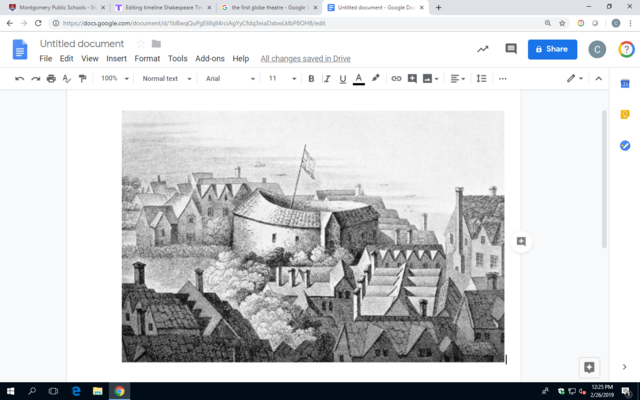 The first Globe opens