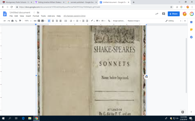 Sonnets Published