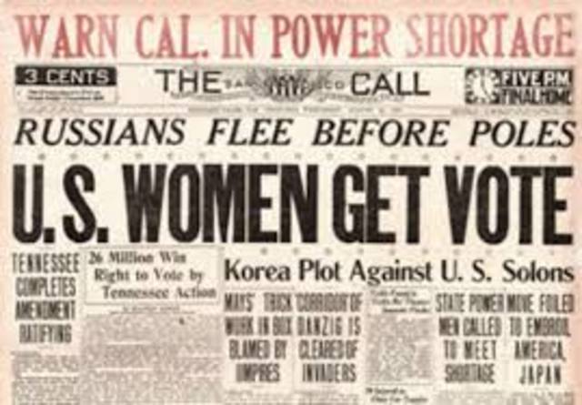 8;Time women vote in the world