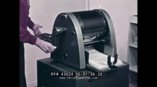 Mimeographs began to be used so that students could all receive a copy of the material.