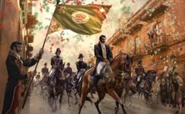 Entrada triunfal de Iturbide