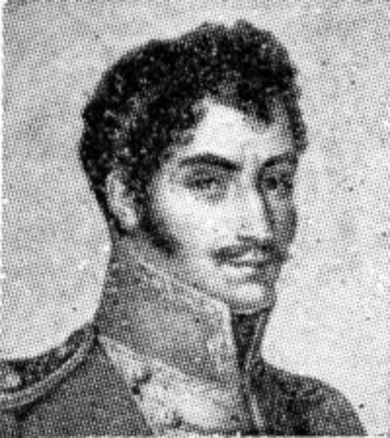 Simón Bolívar leads many countries of South America in their fight for independence from Spain.