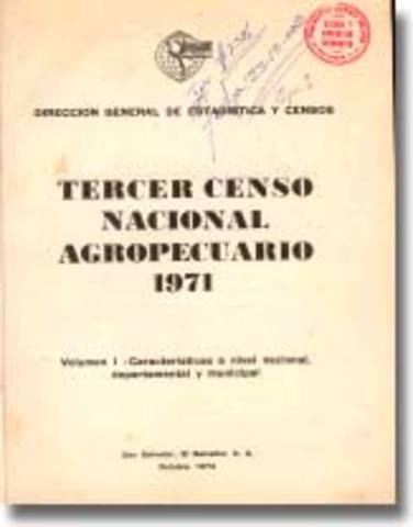 TERCER CENSO AGROPECUARIO