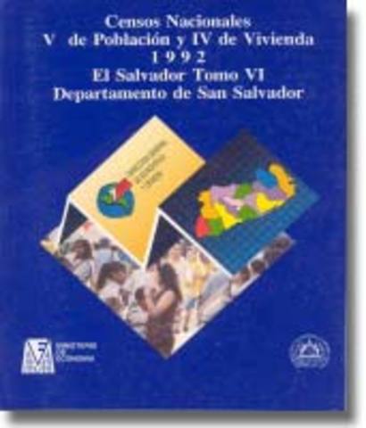 QUINTO CENSO DE POBLACION Y CUARTO CENSO DE VIVIENDA EN EL SALVADOR.