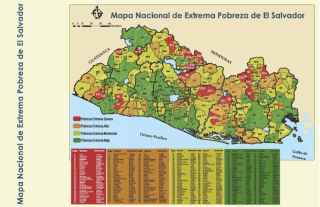 MAPA DE POBREZA EN EL SALVADOR