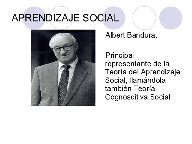 ALBERT BANDURA Y EL APRENDIZAJE