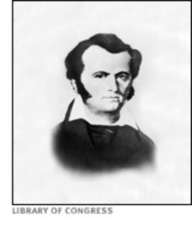 James Bowie arrives.