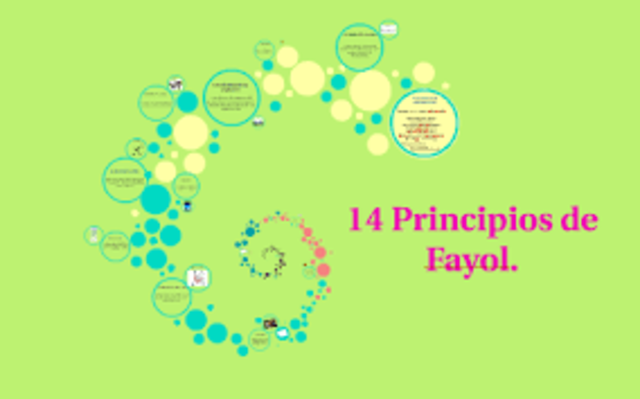 Los 14 principios de la administración