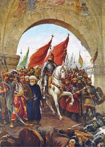 Fall of Constantinople to the Ottoman Turks (official end to Byzantines)