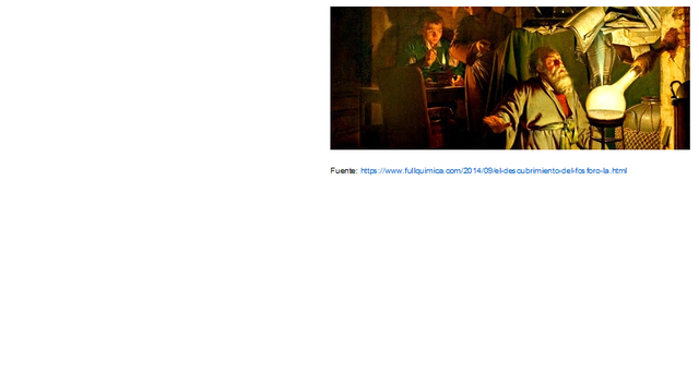 1669. Descubrimiento del fósforo.