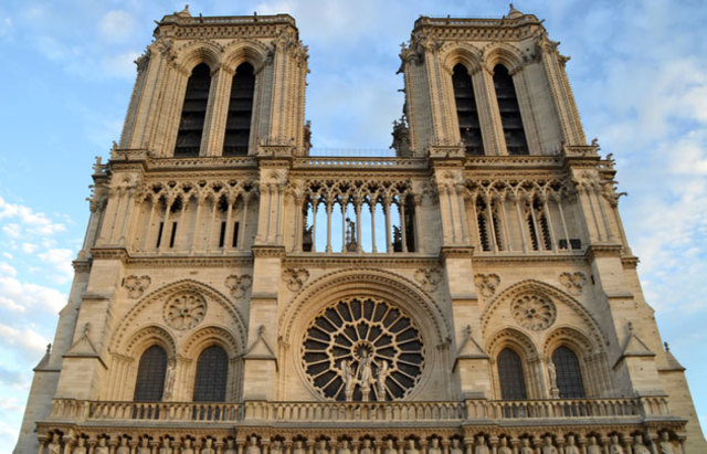 Notre Dame is finished in Paris.