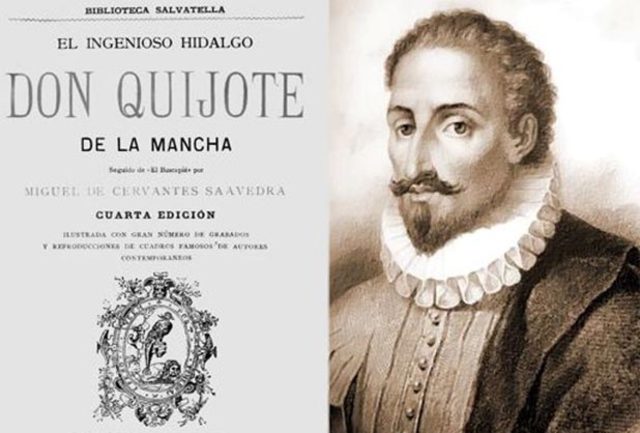 Cervantes escribe la primera parte de El Quijote.