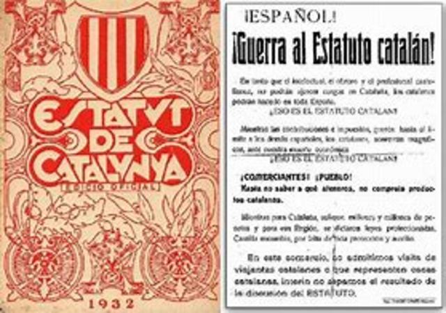 Aprobación del Estatuto de Cataluña