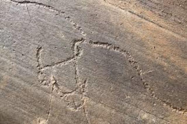 Gravuras nas rochas em foz Coa