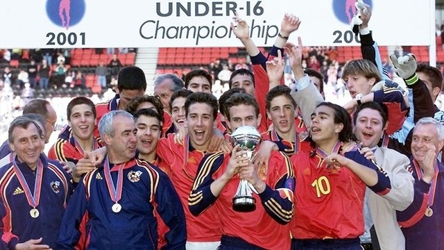 He won UEFA European Under-16 Football Championship with Spain