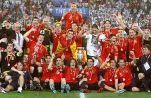 He won UEFA European Championship with Spain