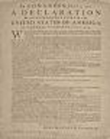 The Declaration of Independence is Adopted