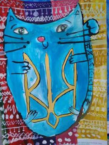 Creating common Padlet about Ukrainian Coat of arms