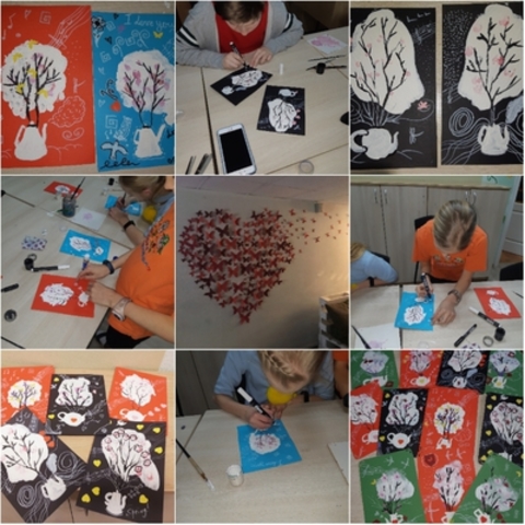 We created ART advent-calendar for Valentine's Day and presented for our partners