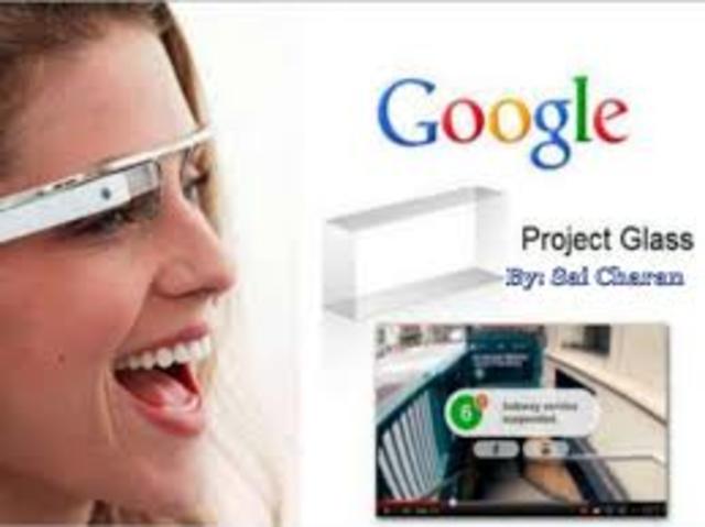 R.A Google lanza gafas de realidad aumentada.