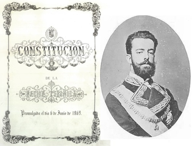 Constitución de 1869. Reinado de Amadeo I