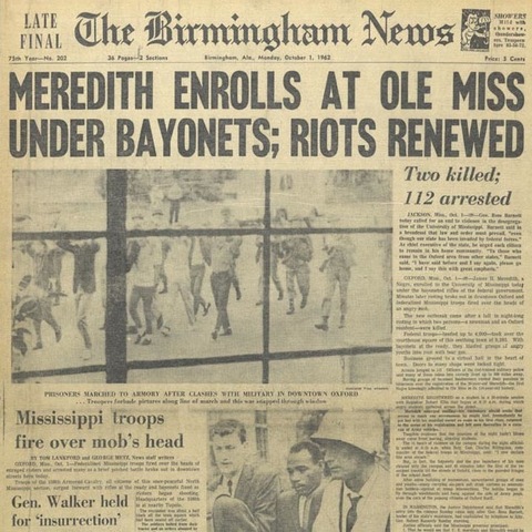 The Integration of the University of Mississippi