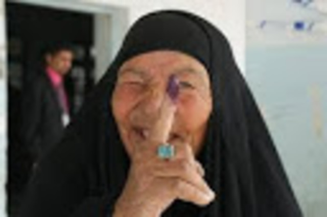 First vote in Afghanistan