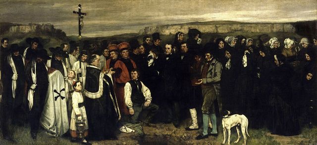 Enterrament a Ornans - Courbet