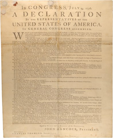 The Declaration Of Independence Is Adopted