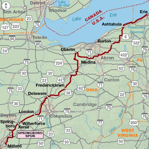 Where does the underground railroad start and end?