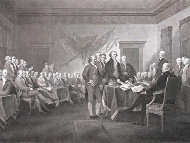 declaration of independence being drafted