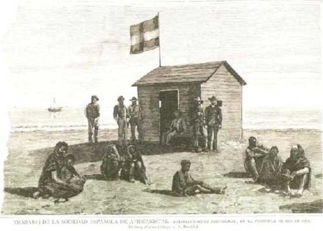 Espanya colonitza el Sáhara occidental.