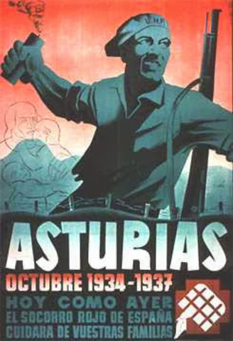 Revolución de octubre de Cataluña y Asturias.