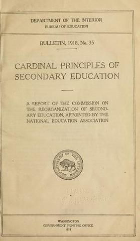 The Cardinal Principles of Secondary Education