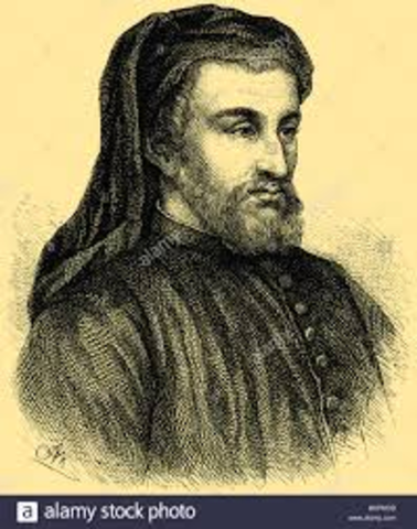 1367-1400 Geoffrey Chaucer at court