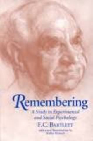 Remembering: a study in experimental and social psychology