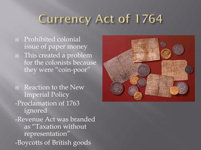 Currency act of 1764