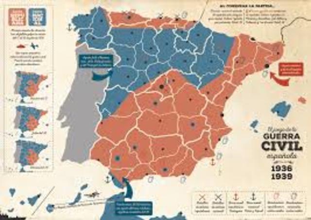 Comienza de la Guerra Civil de España
