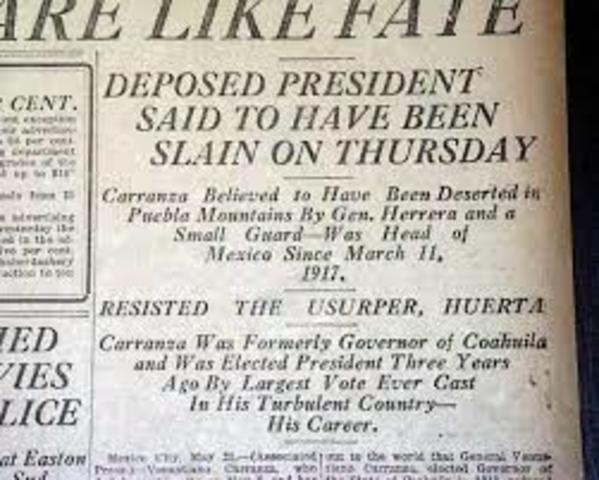 Carranza murderd