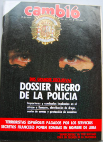 Primer artículo de Cambio 16 sobre el caso