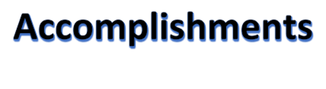 Accomplishments