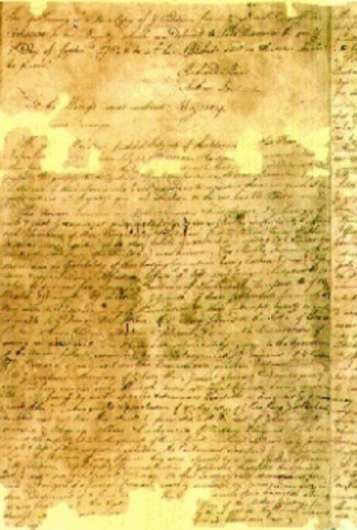 The olive branch petition