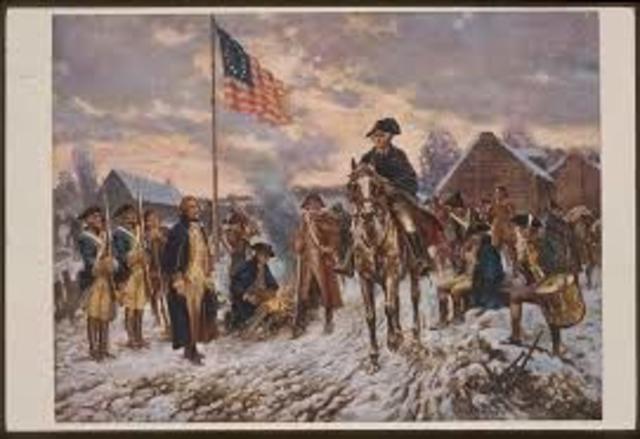 Continental army in valley forge