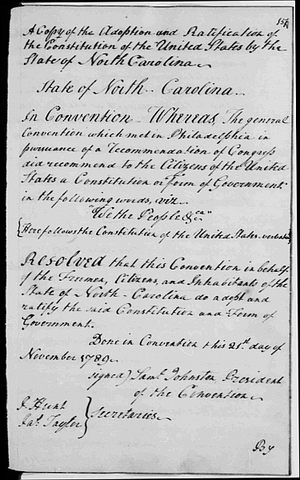 North Carolina's 1776 Constitution
