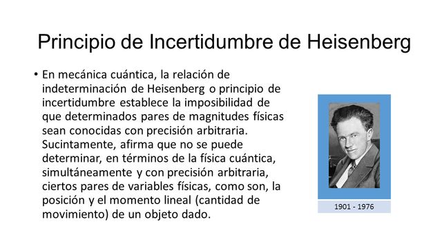 Principio de incertidumbre