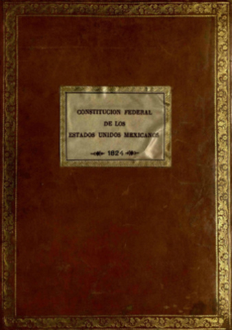 Constitución Federal de los Estados Unidos Mexicanos de 1824