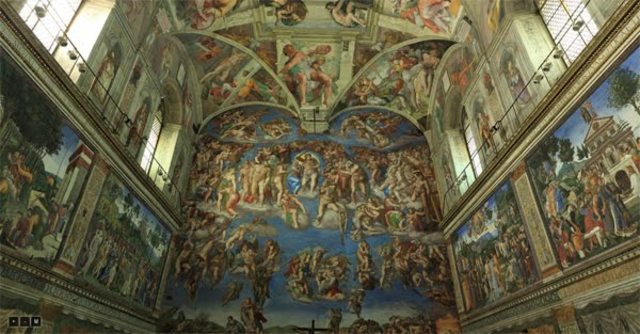 Miguel Ángel comienza a pintar el techo de la Capilla Sixtina