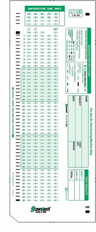 Scantron Grading System