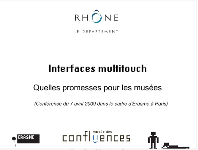 Multitouch au Musée Conférence Paris