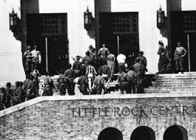 Integration of Little Rock High School